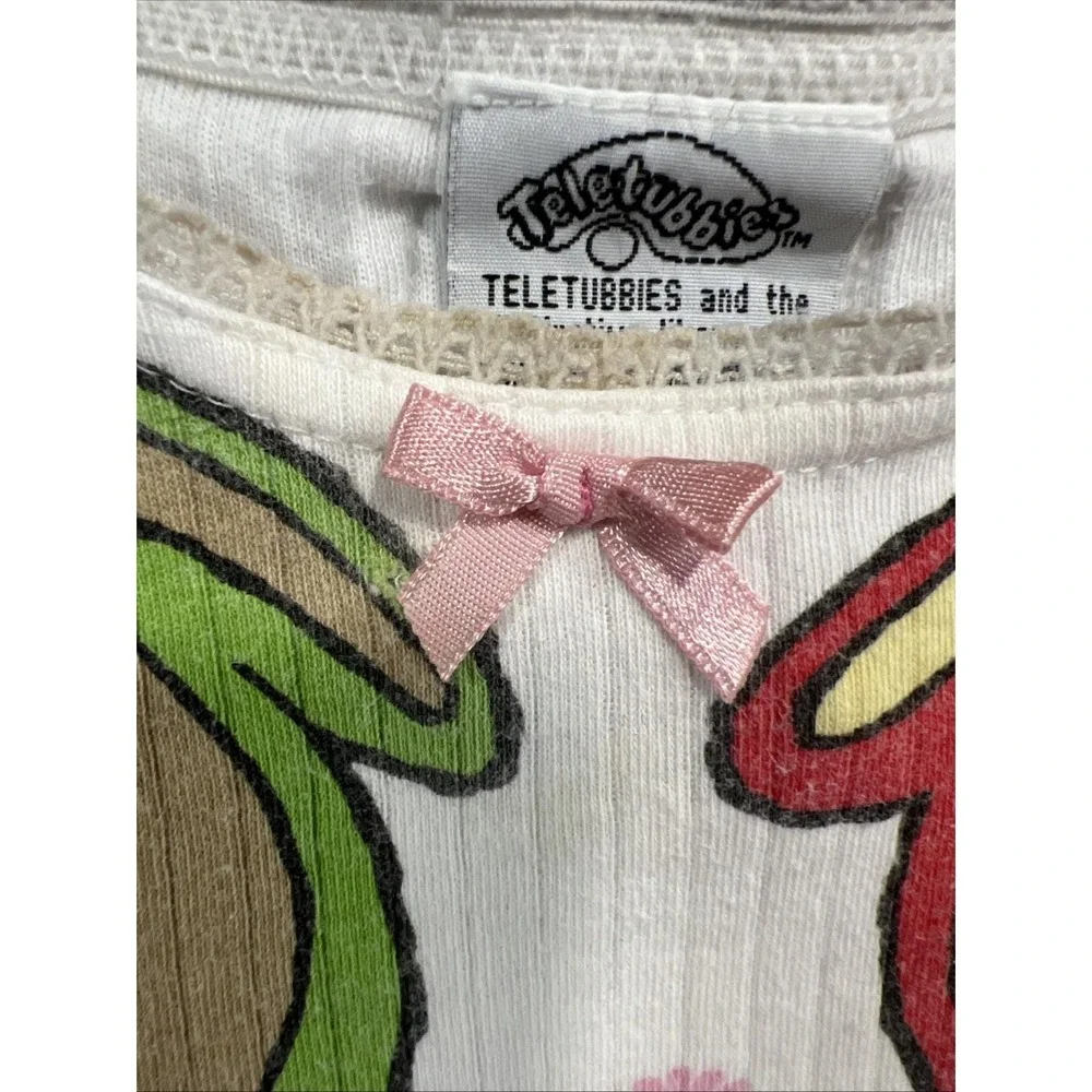 Vintage 1999 Teletubbies Ribbed Graphic T-Shirt - Kids Size 4 - Ragdoll / AME